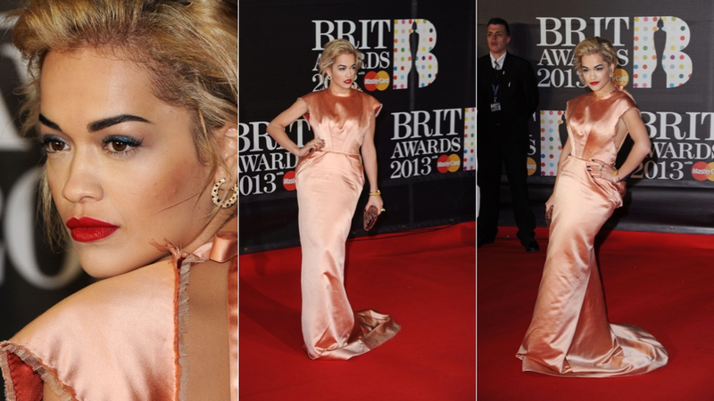 Illustration for article titled Gowns Were Sexy, Chic and Shitshow Shiny at the Brit Awards